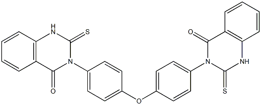 3,3'-[Oxybis(4,1-phenylene)]bis[1,2-dihydro-2-thioxoquinazolin-4(3H)-one] Structure