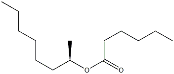 (-)-Hexanoic acid (R)-1-methylheptyl ester,,结构式