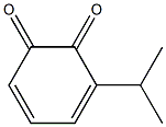 3-イソプロピル-3,5-シクロヘキサジエン-1,2-ジオン 化学構造式