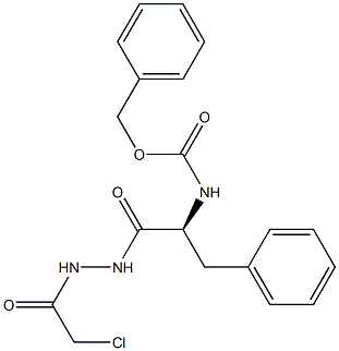 1-[N-(Benzyloxycarbonyl)-L-phenylalanyl]-2-(chloroacetyl)hydrazine Structure