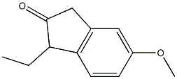 1-Ethyl-5-methoxy-2-indanone Structure