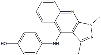 4-(4-Hydroxyanilino)-1,3-dimethyl-1H-pyrazolo[3,4-b]quinoline