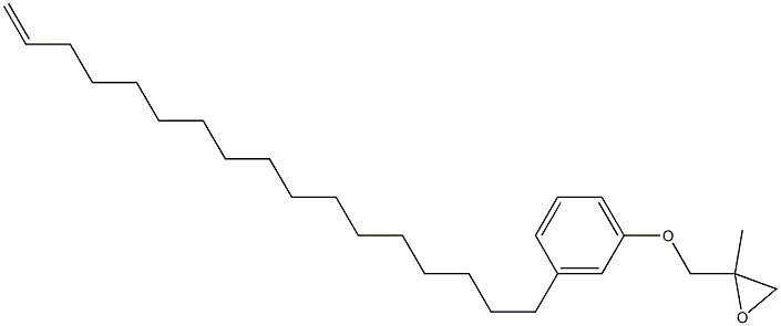 3-(16-Heptadecenyl)phenyl 2-methylglycidyl ether Struktur