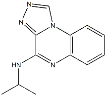 4-イソプロピルアミノ[1,2,4]トリアゾロ[4,3-a]キノキサリン 化学構造式