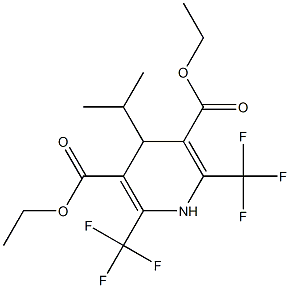 1,4-Dihydro-2,6-bis(trifluoromethyl)-4-isopropylpyridine-3,5-dicarboxylic acid diethyl ester