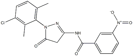 1-(3-Chloro-2,6-dimethylphenyl)-3-(3-nitrobenzoylamino)-5(4H)-pyrazolone