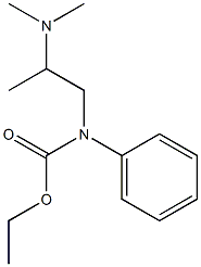 N-[2-(Dimethylamino)propyl]-N-phenylcarbamic acid ethyl ester Structure