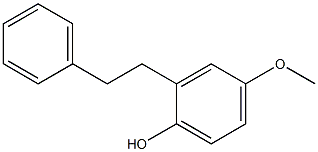 2-(2-Phenylethyl)-4-methoxyphenol 结构式