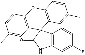 6-Fluoro-2',7'-dimethylspiro[3H-indole-3,9'-[9H]xanthen]-2(1H)-one