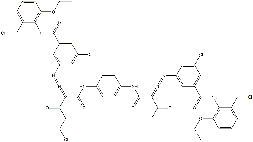 3,3'-[2-(Chloromethyl)-1,4-phenylenebis[iminocarbonyl(acetylmethylene)azo]]bis[N-[2-(chloromethyl)-6-ethoxyphenyl]-5-chlorobenzamide]