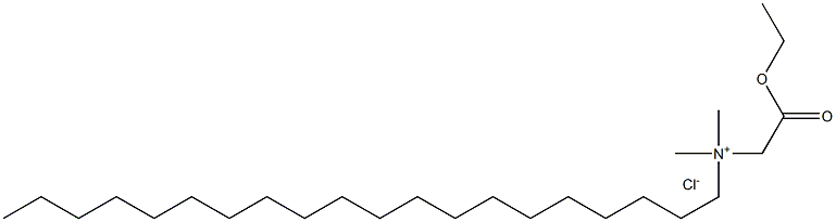 N-Ethoxycarbonylmethyl-N,N-dimethyleicosylammonium chloride Structure