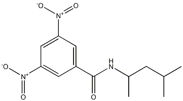 N-(1,3-Dimethylbutyl)-3,5-dinitrobenzamide Structure