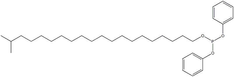 Phosphorous acid diphenyl 19-methylicosyl ester Structure