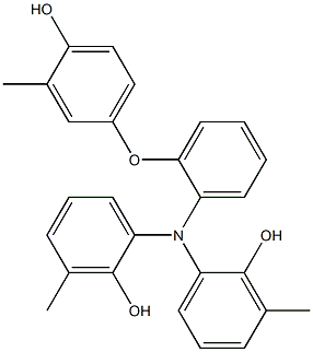 N,N-Bis(2-hydroxy-3-methylphenyl)-2-(4-hydroxy-3-methylphenoxy)benzenamine Structure