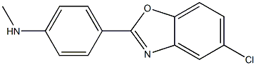 5-Chloro-2-[4-(methylamino)phenyl]benzoxazole,,结构式