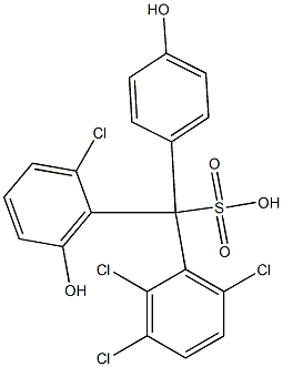 (2-Chloro-6-hydroxyphenyl)(2,3,6-trichlorophenyl)(4-hydroxyphenyl)methanesulfonic acid