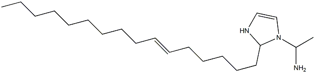 1-(1-アミノエチル)-2-(6-ヘキサデセニル)-4-イミダゾリン 化学構造式