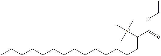 1-(Ethoxycarbonyl)pentadecyltrimethylaminium Structure