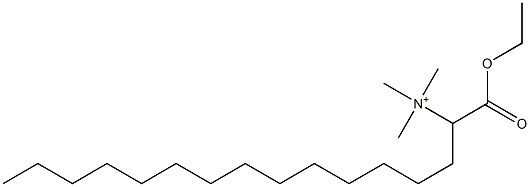 1-エトキシ-N,N,N-トリメチル-1-オキソ-2-ヘキサデカンアミニウム 化学構造式