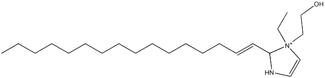 1-Ethyl-2-(1-hexadecenyl)-1-(2-hydroxyethyl)-4-imidazoline-1-ium,,结构式