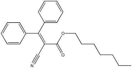 2-Cyano-3,3-diphenylpropenoic acid heptyl ester|