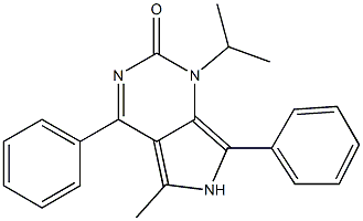 1-Isopropyl-5-methyl-4,7-diphenyl-1H-pyrrolo[3,4-d]pyrimidin-2(6H)-one Structure