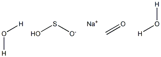 Formaldehyde sulfoxylate sodium salt dihydrate Struktur