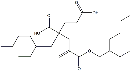 1-Hexene-2,4,6-tricarboxylic acid 2,4-bis(2-ethylhexyl) ester,,结构式