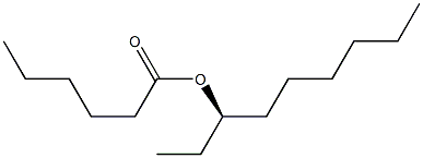 (+)-Hexanoic acid [(R)-nonane-3-yl] ester,,结构式