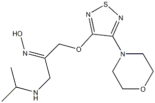  1-(3-Morpholino-1,2,5-thiadiazol-4-yloxy)-3-isopropylaminoacetone (Z)-oxime