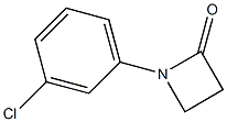 1-(3-Chlorophenyl)azetidin-2-one Structure