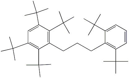 1-(2,3,5,6-Tetra-tert-butylphenyl)-3-(2,6-di-tert-butylphenyl)propane Structure