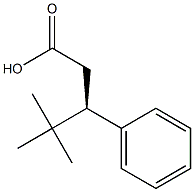 [R,(+)]-β-tert-ブチルヒドロけい皮酸 化学構造式