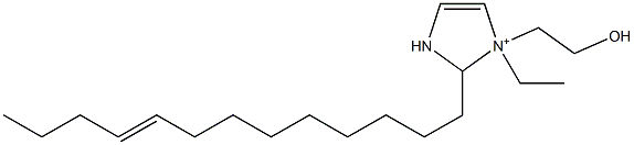 1-Ethyl-1-(2-hydroxyethyl)-2-(9-tridecenyl)-4-imidazoline-1-ium,,结构式