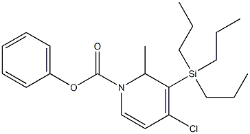 4-Chloro-1,2-dihydro-2-methyl-3-(tripropylsilyl)pyridine-1-carboxylic acid phenyl ester|