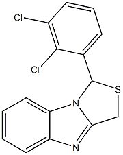 1-[2,3-ジクロロフェニル]-3H-チアゾロ[3,4-a]ベンゾイミダゾール 化学構造式