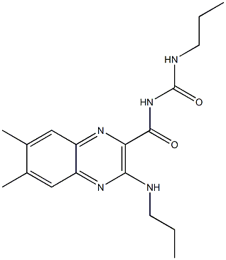 6,7-Dimethyl-3-(propylamino)-N-(N-propylcarbamoyl)quinoxaline-2-carboxamide