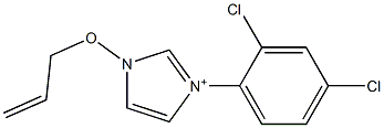 1-(2-Propenyloxy)-3-(2,4-dichlorophenyl)-1H-imidazol-3-ium 结构式