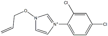 1-(2-Propenyloxy)-3-(2,4-dichlorophenyl)-1H-imidazol-3-ium Structure