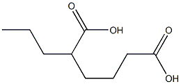 2-プロピルアジピン酸 化学構造式