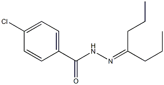 4-Heptanone 4-chlorobenzoyl hydrazone 结构式