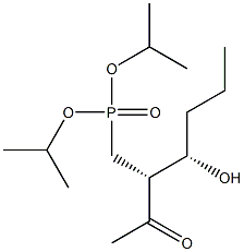 [(2R,3S)-2-Acetyl-3-hydroxyhexyl]phosphonic acid diisopropyl ester Structure