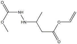 3-(2-Methoxycarbonylhydrazino)butyric acid vinyl ester,,结构式