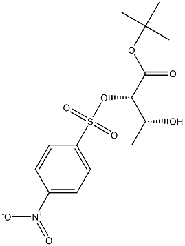 (2S,3R)-2-[(4-Nitrophenylsulfonyl)oxy]-3-hydroxybutanoic acid tert-butyl ester Structure