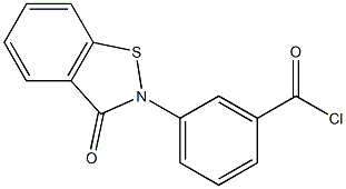 2-[3-(Chlorocarbonyl)phenyl]-1,2-benzisothiazol-3(2H)-one Structure