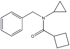 N-Benzyl-N-cyclopropylcyclobutanecarboxamide Struktur
