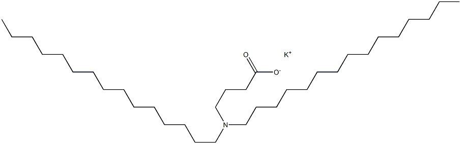 4-(Dipentadecylamino)butyric acid potassium salt 结构式