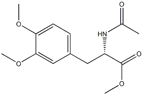 (S)-2-(Acetylamino)-3-(3,4-dimethoxyphenyl)propionic acid methyl ester Structure