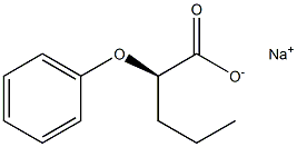 [R,(+)]-2-Phenoxyvaleric acid sodium salt,,结构式