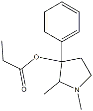 (-)-1,2-Dimethyl-3-phenylpyrrolidin-3-ol propionate